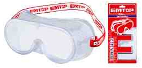 Professional Safety Goggles - Lightweight PVC Frame High-Impact Polycarbonate Lenses Air Hole Design Comfortable Wearing Poly Bag Packed